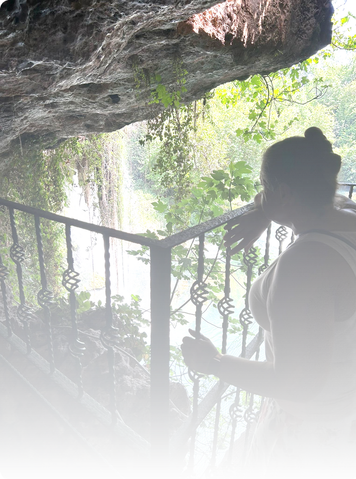 Hand-painted QuietWild logo with watercolour wash and organic script